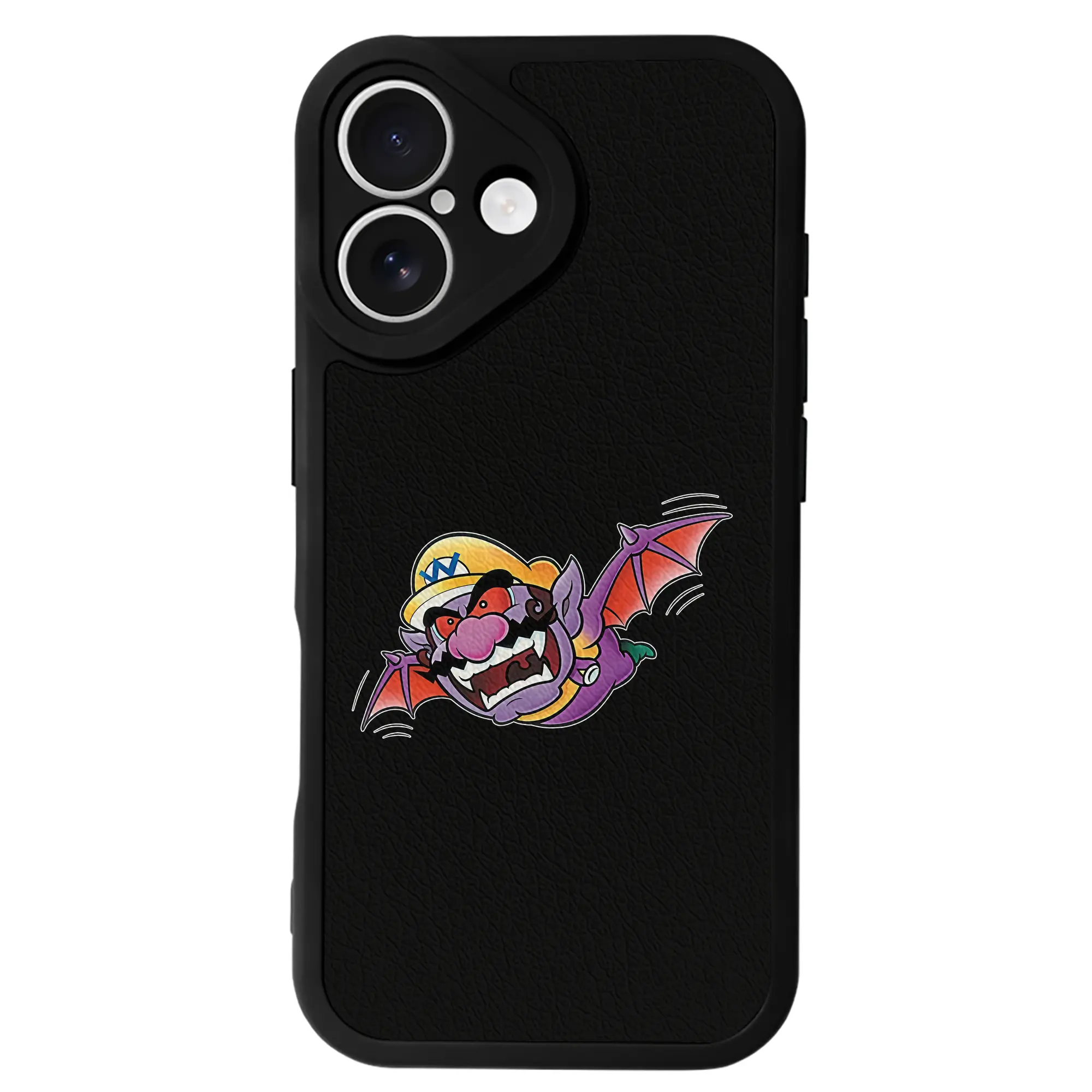 マリオ グッズ ワリオ - IPhone 16シリーズ対応 ・ シリコンスマホケース ・ レザー調 ・ 高精度フィット ・ 耐衝撃 ・ ワイヤレス充電対応 ・ 精密カット